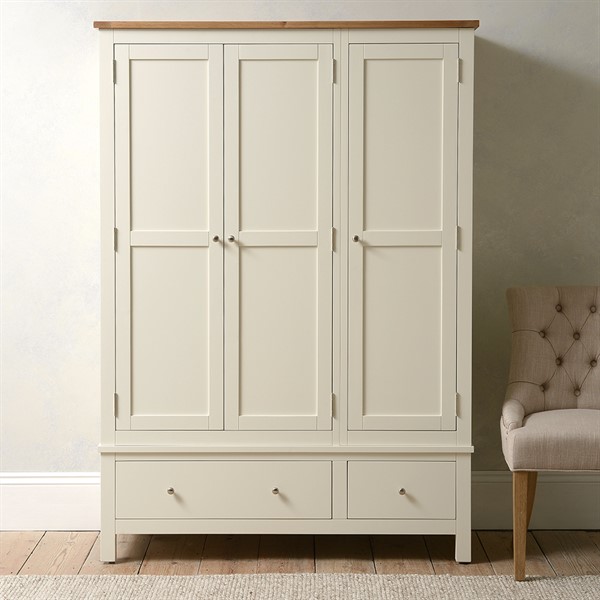 Simply Cotswold Classic Cream Triple Wardrobe - The Cotswold Company