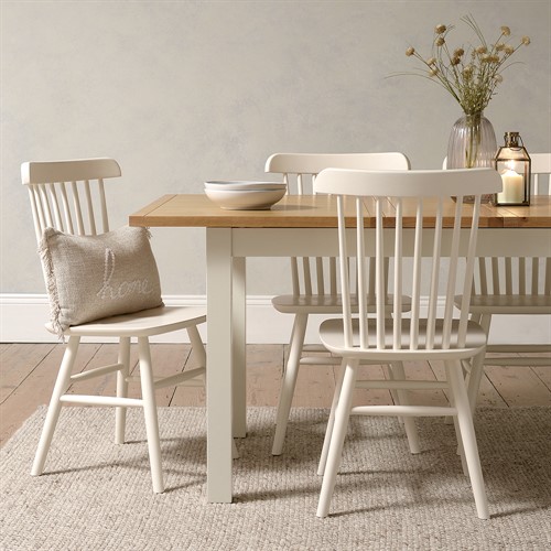 Simply Cotswold Classic Cream 4-6 Seater Extending Dining Table