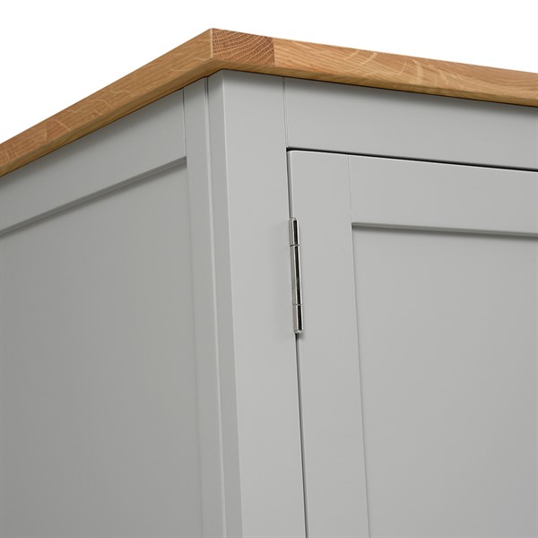 Simply Cotswold Pebble Grey Double Wardrobe The Cotswold Company