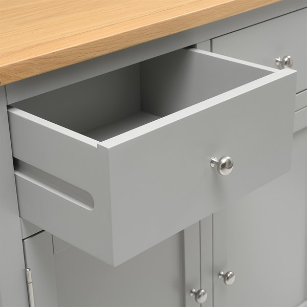 Simply Cotswold Pebble Grey 3 Door Sideboard The Cotswold Company