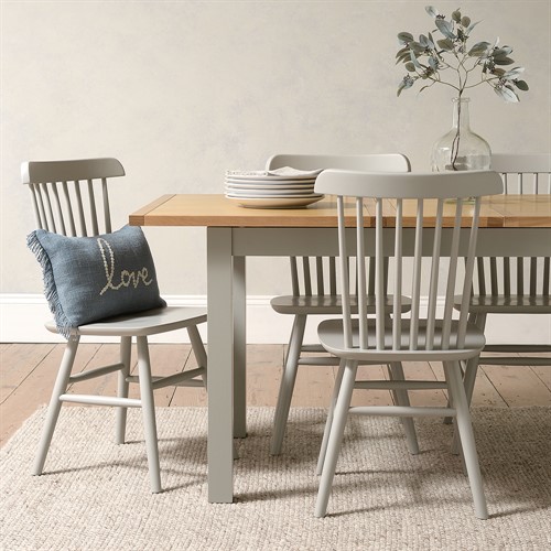 Simply Cotswold Pebble Grey 4-6 Seater Extending Dining Table