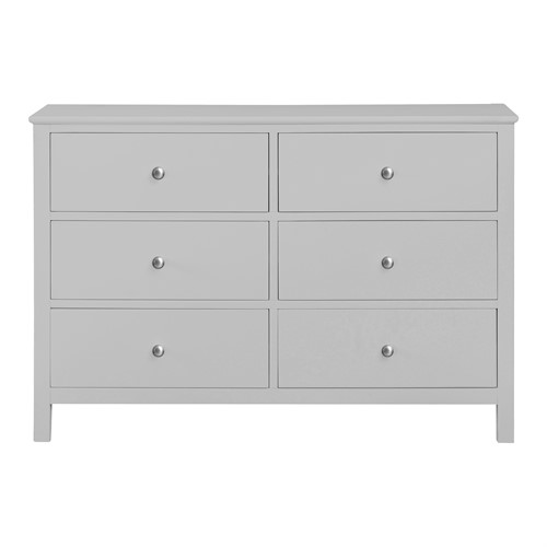 Simply Cotswold Pebble Grey 6 Drawer Chest