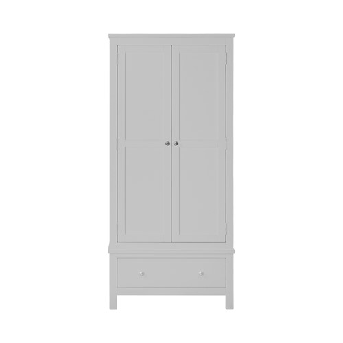 Simply Cotswold Pebble Grey Double Wardrobe