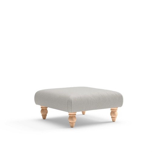 Clara Small - Foot stool - Mid grey - Chunky Cotton