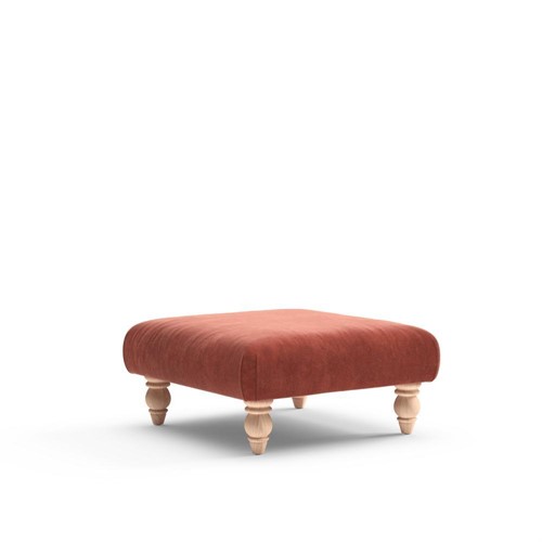 Clara Small - Foot stool - Brick - Matt Velvet