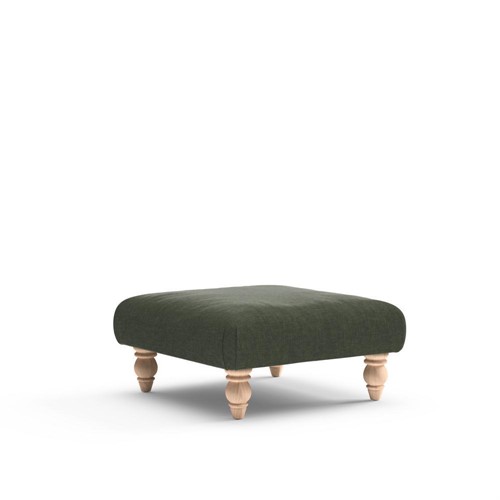 Clara Small - Foot stool - Moss - Eco Chenille