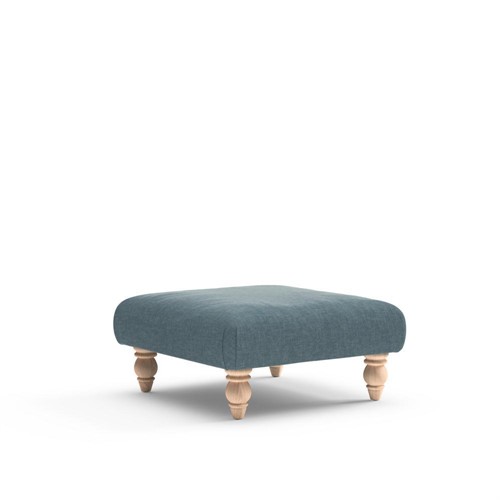 Clara Small - Foot stool - Teal - Eco Chenille