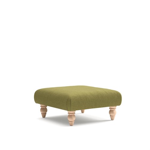 Clara Small - Foot stool - Apple - House Linen Mix