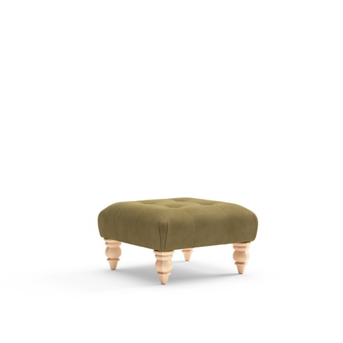Eleanor Small - Foot stool - Samphire - Simple Velvet