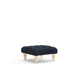 Isabel Small - Foot stool - Navy - Simple Velvet