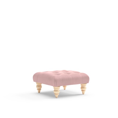 Isabel Small - Foot stool - Blush - Simple Velvet