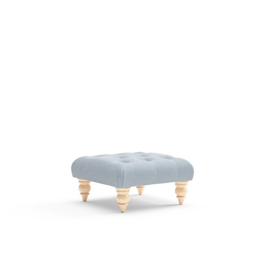 Isabel Small - Foot stool - Chalk Blue  - Chunky Cotton