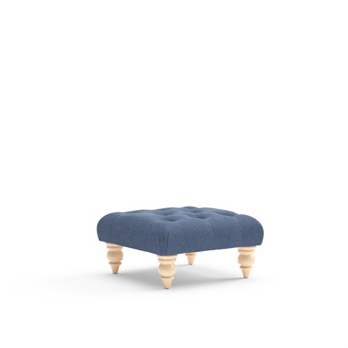 Isabel Small - Foot stool - Dark Blue  - Chunky Cotton