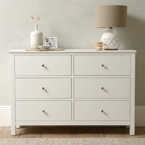 Simply Cotswold Pure White 6 Drawer Chest