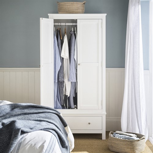 Simply Cotswold Pure White Double Wardrobe