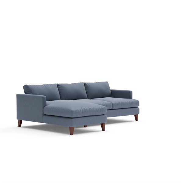 Jackson Chaise Large Left Hand Jackson - Chaise Large Left Hand - Indigo - House linen mix