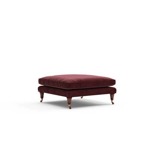 Taylor Small - Foot Stool - Dark Rosehip - Matt Velvet