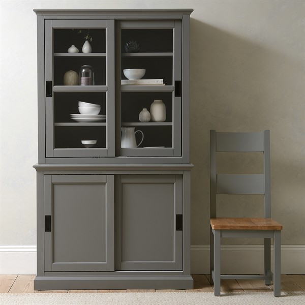 Stow Flint Grey Sliding Door Dresser - The Cotswold Company