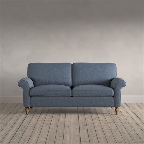 Hurley - Large 2 Seater Sofa - Indigo - Rustic Weave
