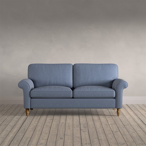 Hurley - Large 2 Seater Sofa - Indigo - House Linen Mix