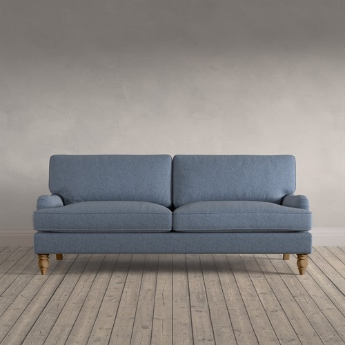 Morris - 3 Seater Sofa - Indigo - Rustic Weave