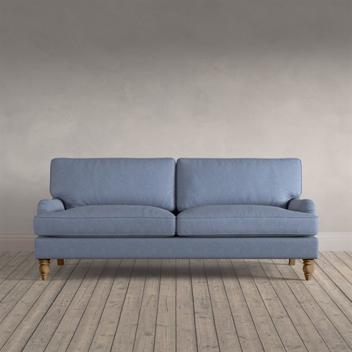 Morris - 3 Seater Sofa - Indigo - House Linen Mix