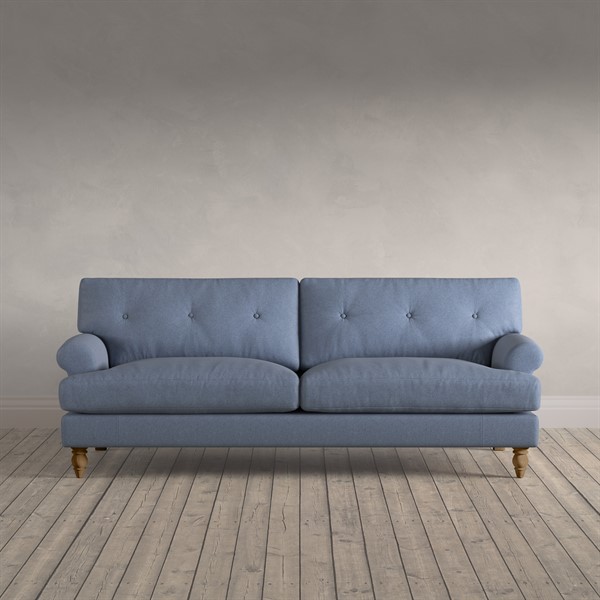 Talbot 3 Seater Sofa Indigo House Linen Mix The Cotswold Company