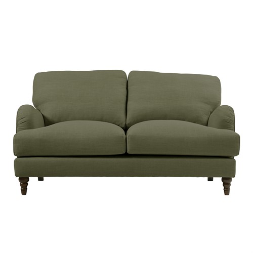 Burton - Large 2 Seater Sofa - Forest Green - House Linen Mix