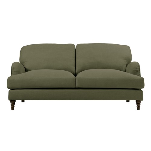 Burton - 3 Seater Sofa - Forest Green - House Linen Mix