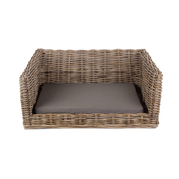 Luxury Rattan Dog Bed - Medium - The Cotswold Company