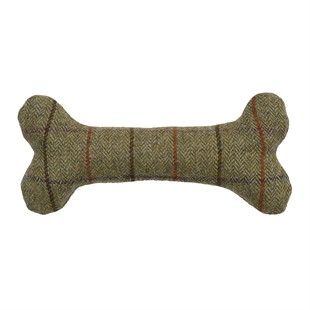 Tweed Dog Bone Toy - Sage