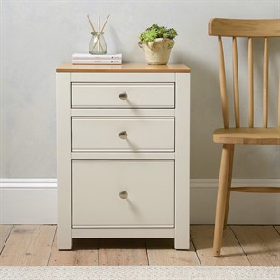 Chalford Warm White 3 Drawer Filing Cabinet