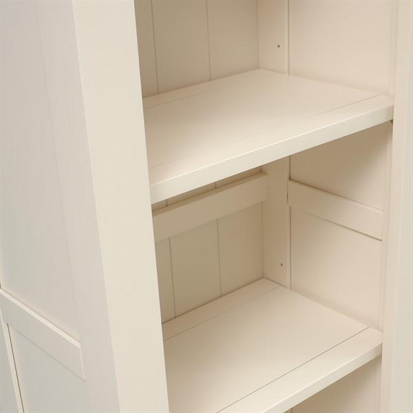 Chalford Warm White Slim Bookcase - The Cotswold Company