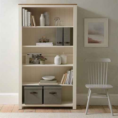 Chalford Warm White Large Bookcase