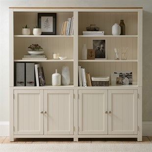 Chalford Warm White Library Cabinet