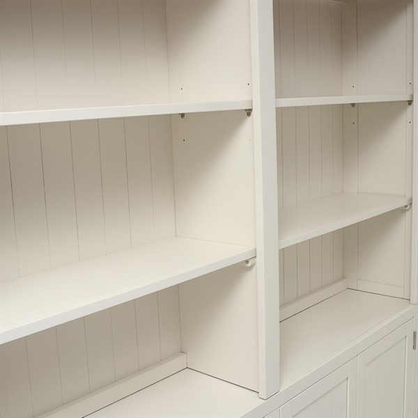 Chalford Warm White Library Cabinet - The Cotswold Company