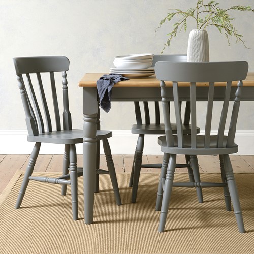 Painswick Storm Grey 6-8 Seater Farmhouse Dining Table 