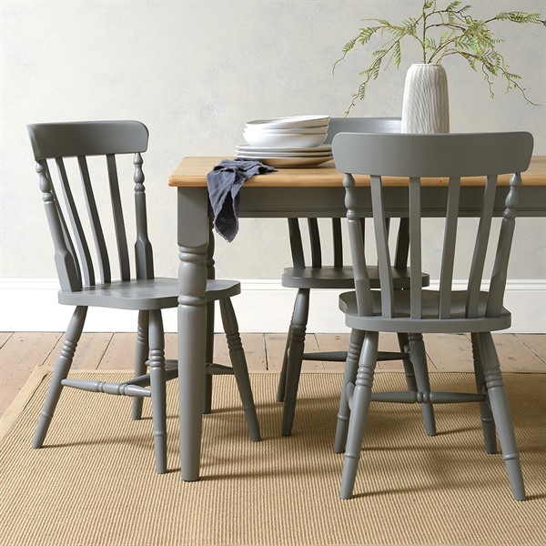 farmhouse gray dining set