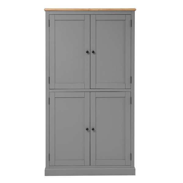 Painswick Storm Grey Double Farmhouse Larder - The Cotswold Company