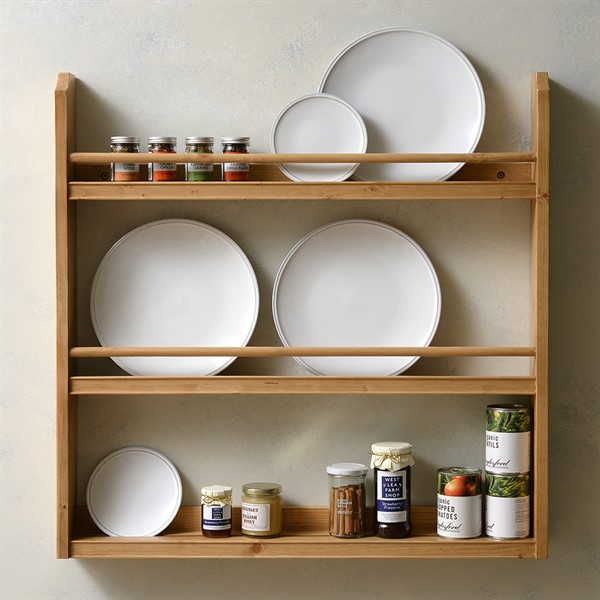 Painswick Pine Farmhouse Plate Rack - The Cotswold Company