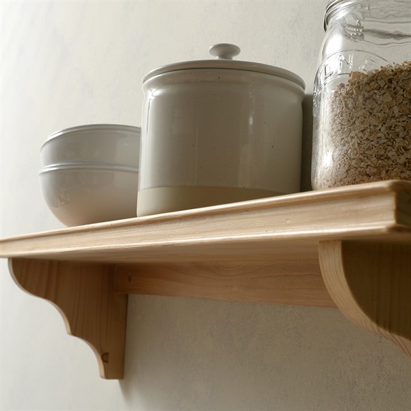 Painswick Pine Farmhouse Wall Shelf - The Cotswold Company