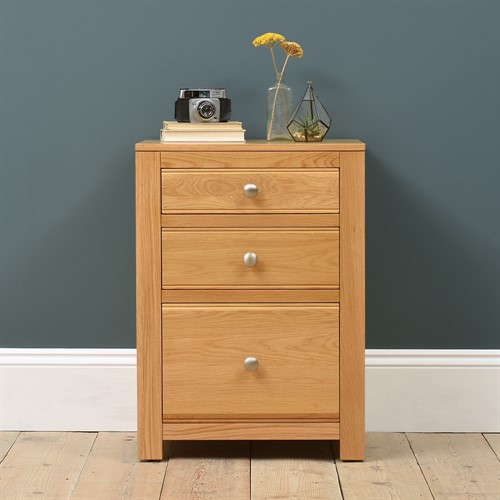 Chalford Oak 3 Drawer Filing Cabinet