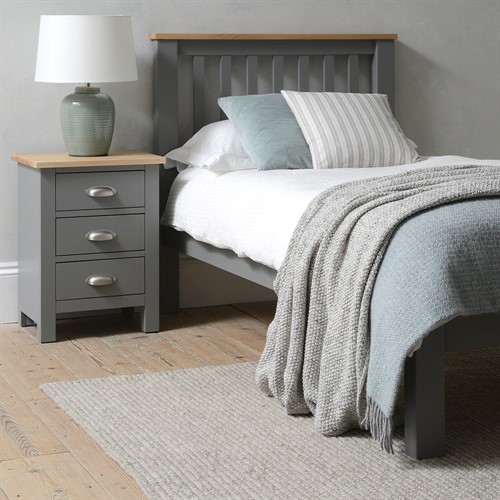 Simply Cotswold Storm Grey 3ft Single Bed