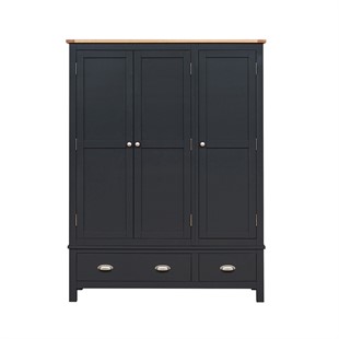 Simply Cotswold Charcoal Triple Wardrobe