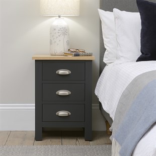 Simply Cotswold Charcoal Set of 2 Bedsides Tables