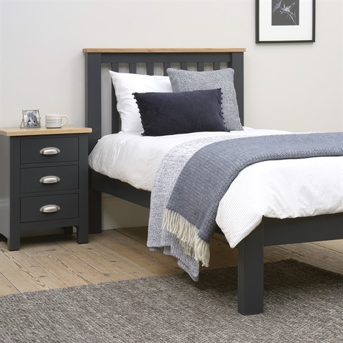 Gloucester Charcoal            3ft Single Bed