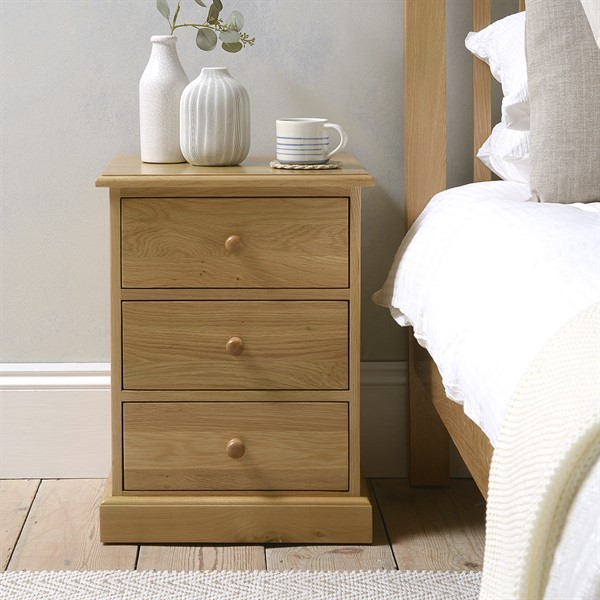 3 drawer bed side table