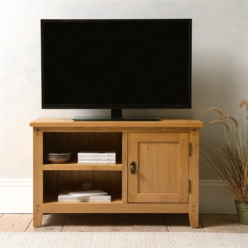 Oakland Rustic Oak Small TV Stand up to 43"