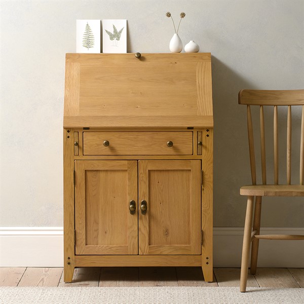 oak bureau desk