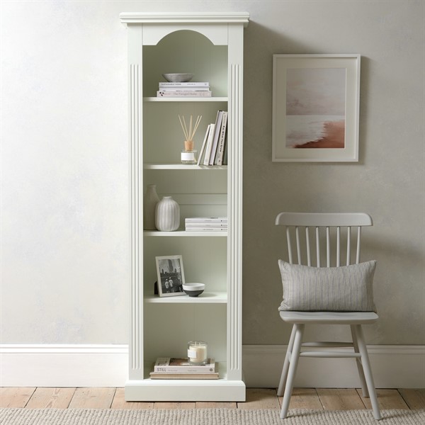Burford Ivory Tall Slim Bookcase The, Tall Skinny Corner Bookcase